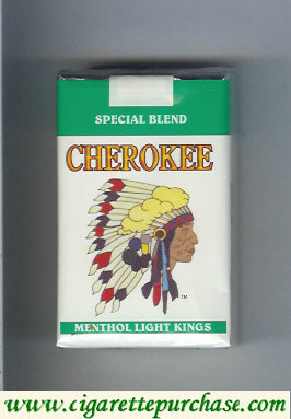 Cherokee Menthol Light cigarettes Special Blend